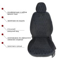 Чехлы Велюр на Renault Logan 2 / Renault Logan 2 Stepway с 2014+ Чехлы Велюр на Renault Logan 2 / Renault Logan 2 Stepway с 2014+