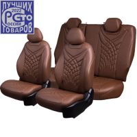 Чехлы Премиум Экокожа Байрон Президент|Жук на Skoda Octavia A7 2013-2020 г.в. Чехлы Премиум Экокожа Байрон Президент|Жук на Skoda Octavia A7 2013-2020 г.в.