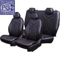 Чехлы Премиум Экокожа Байрон Президент|Жук на Skoda Octavia A7 2013-2020 г.в. Чехлы Премиум Экокожа Байрон Президент|Жук на Skoda Octavia A7 2013-2020 г.в.