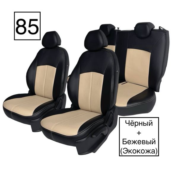 Чехлы Экокожа на Hyundai Solaris 2 c 2017+ Чехлы Экокожа на Hyundai Solaris 2 c 2017+